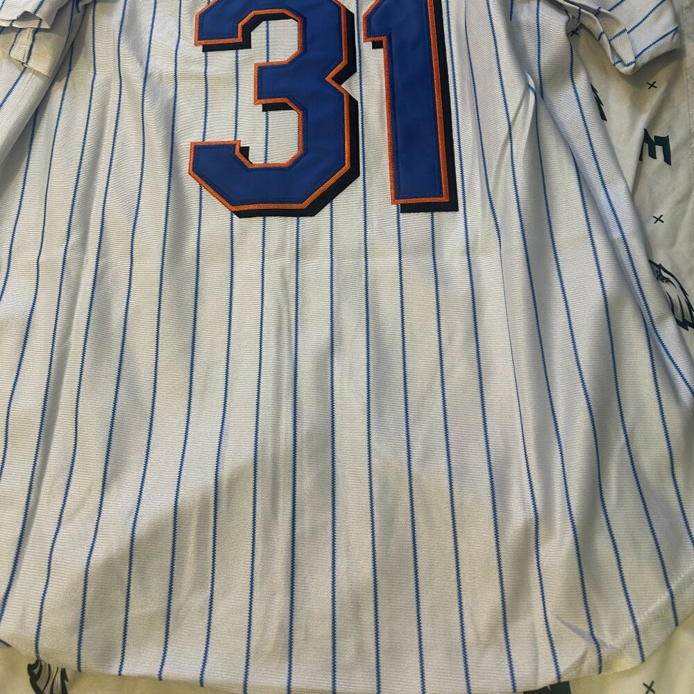 2000 NEW YORK METS MIKE PIAZZA Men's JERSEY M,L,XL,2X by Mitchell & Ness NWT - Picture 5 of 6